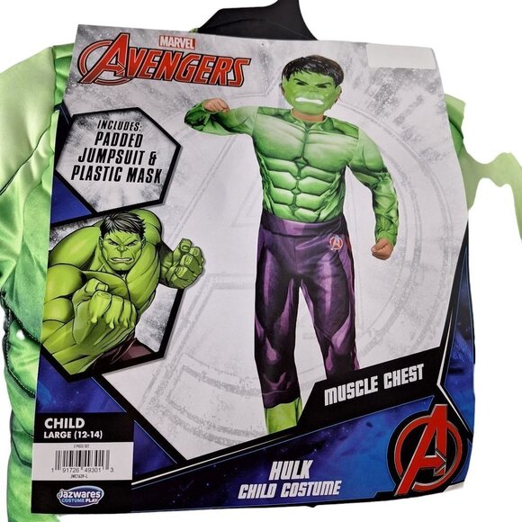 Marvel Avengers Incredible Hulk Halloween Costume Large 12 14 - Picture 3 of 3